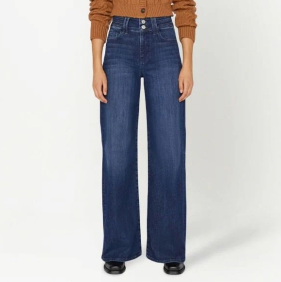 FRAME high-rise wide-leg jeans - Picture 2 of 11